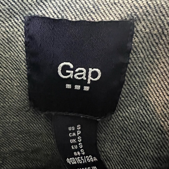 GAP Dark Blue Denim Jacket with Copper Buttons - Picture 7 of 7